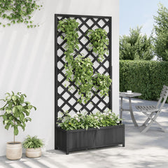 Planter Black Solid Fir Wood Large Planters Planter