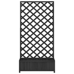 Planter Black Solid Fir Wood Large Planters Planter