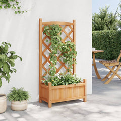 Planter Brown Solid fir wood Medium Planters Planter