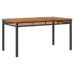 Garden Table Black and Brown