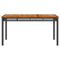 Garden Table Black and Brown