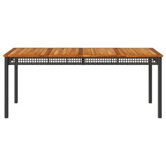 Garden Table Black and Brown