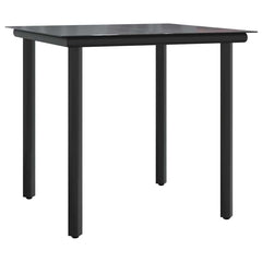 Bistro Set Brown PE Rattan Compact Removable Covers Bistro Set