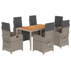 Garden Dining Set Grey