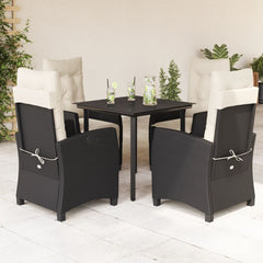 Garden Dining Set Black