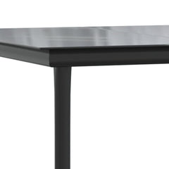 Garden Dining Set Beige and Black