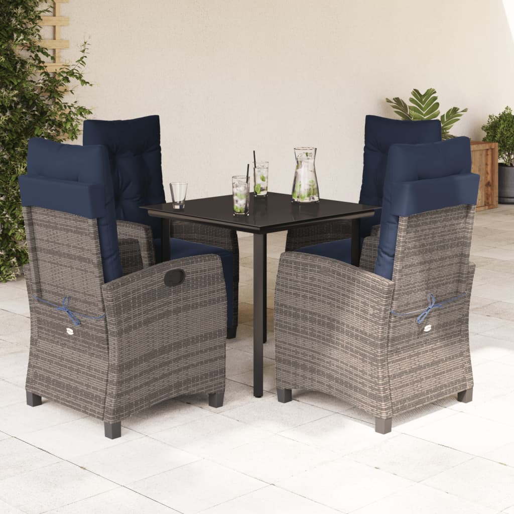 Garden Dining Set Grey