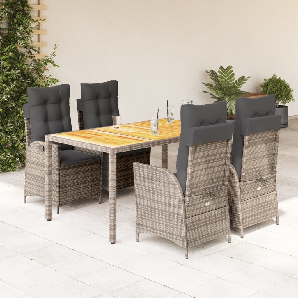 Garden Dining Set Grey