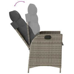 Garden Dining Set Grey, Black, Dark Grey
