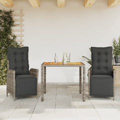 Garden Dining Set Grey, Dark Grey