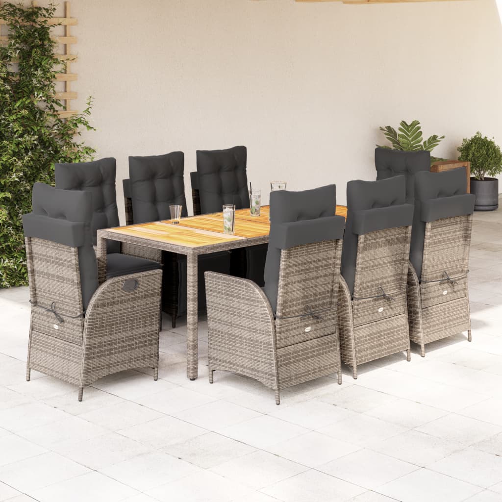 Garden Dining Set Grey