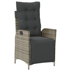 Garden Dining Set Grey, Dark grey, Black