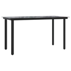 Garden Dining Set Grey, Dark grey, Black