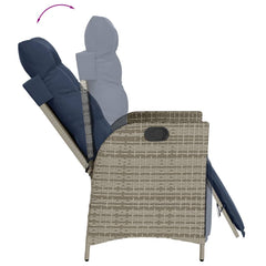 Garden Dining Set Grey, Navy Blue, Black