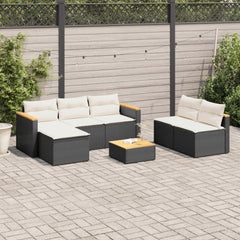 Garden Sofa Set Black, brown, cream white