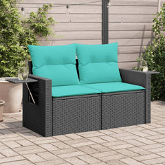 Garden Sofa Black, Blue