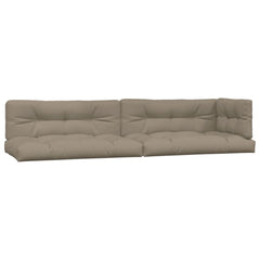Pallet Sofa Set Taupe Solid Acacia wood Standard Modular