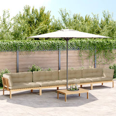Pallet Sofa Set Brown Solid acacia wood Large Seats Many