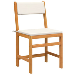 Balcony Set Cream White Solid Acacia wood Medium Durable