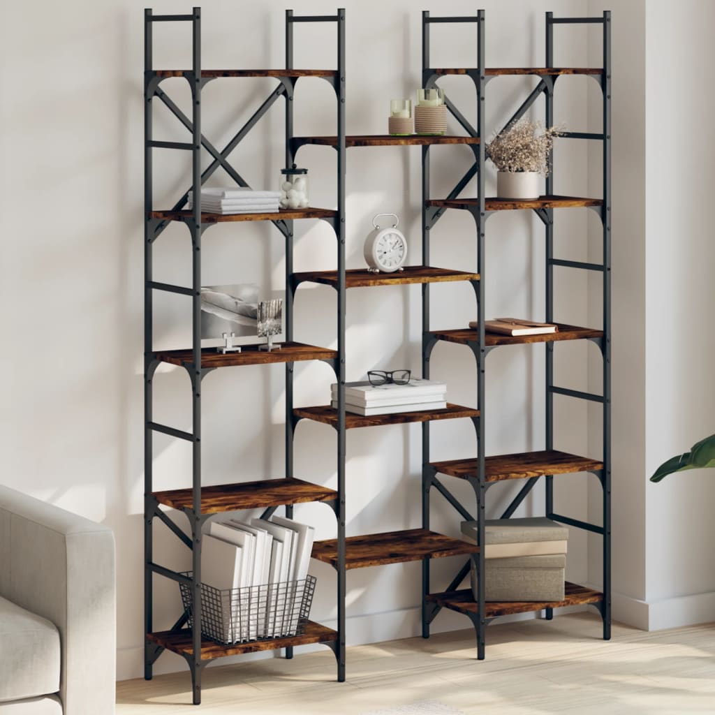 Bookshelf Smoked oak Engineered wood Large Bookshelf