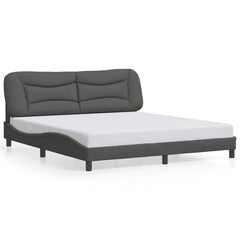 Bed Frame without Mattress Hvar Dark Gray 72x83.9Fabric