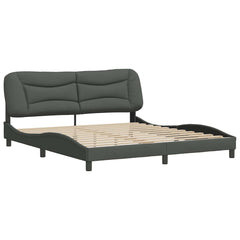 Bed Frame without Mattress Hvar Dark Gray 72x83.9Fabric