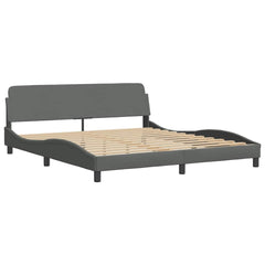 Bed Frame without Mattress Hvar Dark Gray 72x83.9Fabric