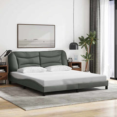 Bed Frame without Mattress Hvar Dark Gray 72x83.9Fabric