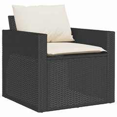 Garden Sofa Set Black