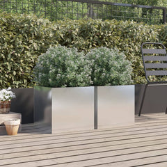 Planters 2 pcs Silver 16.5x15.7x15.4 Stainless Steel
