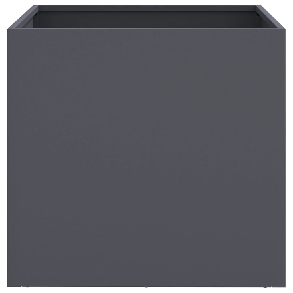 Planters 2 pcs Anthracite 19.3x18.5x18.1 Steel