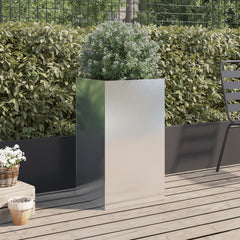 Planter Silver Stainless Steel Medium Durable Planter
