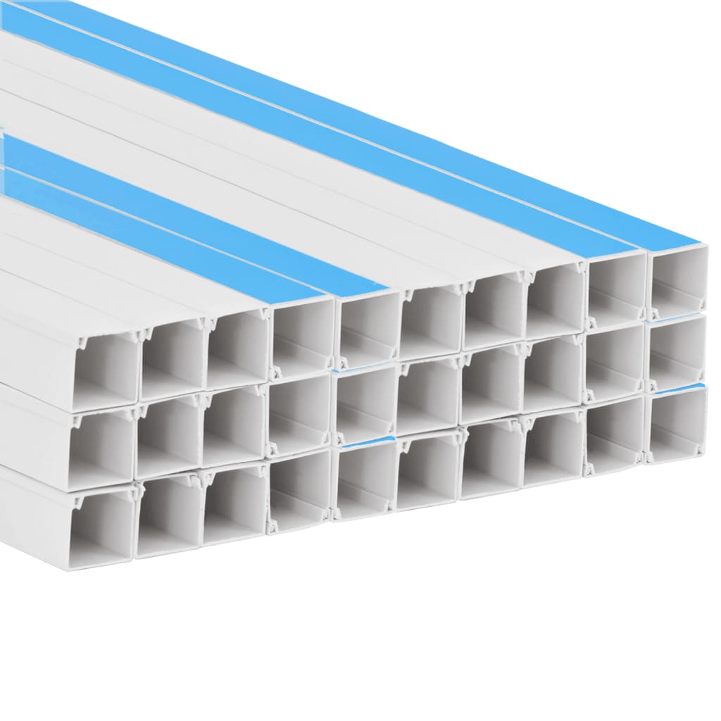 Cable Trunking Self-Adhesive 1.2x0.8 98.4' PVC