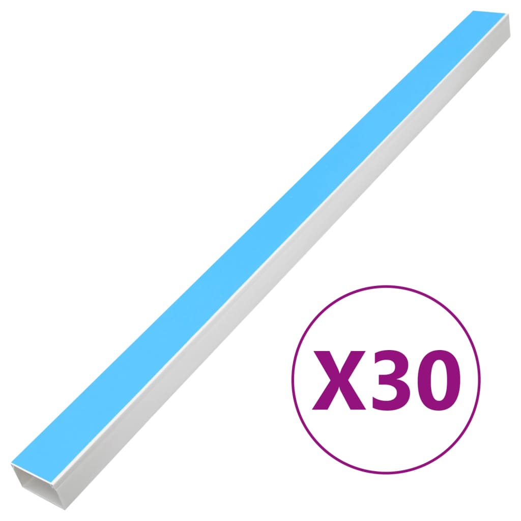 Cable Trunking Self-Adhesive 2.4x1.6 98.4' PVC