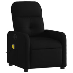 Massage Recliner Chair Black Polyester Fabric, Wood, Metal Standard