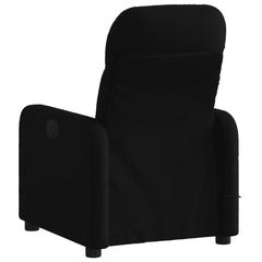 Massage Recliner Chair Black Polyester Fabric, Wood, Metal Standard