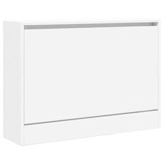 Shoe Cabinet White Engineered wood Compact Shoe Cabinet