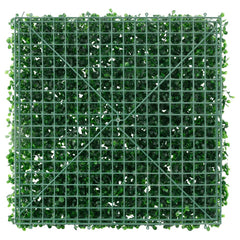Artificial Shrub Leaf Fence Set of 24 Green Polyethylene Medium
