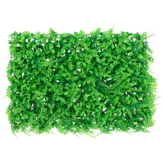 Artificial Fern Leaf Fence Set of 24 Green Polyethylene (PE) L