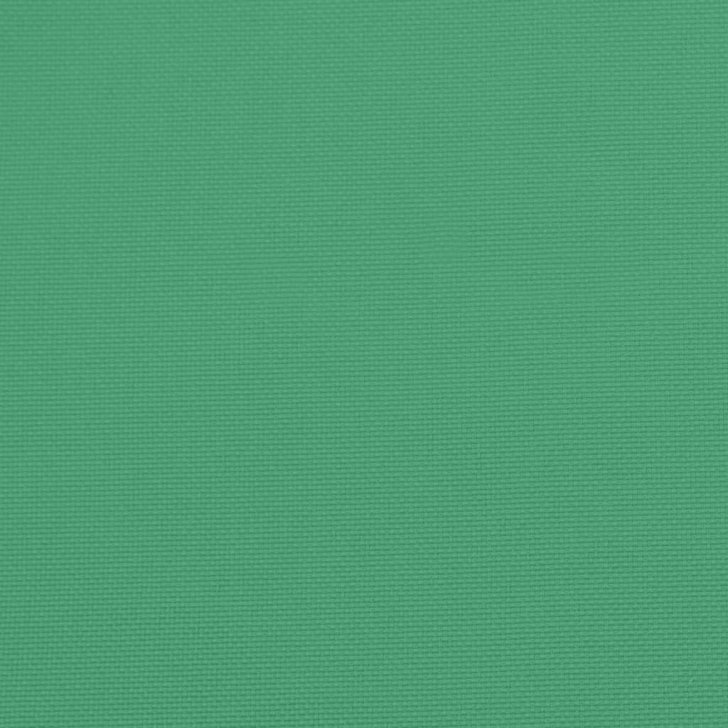 Green Oxford fabric highback chair cushions in a 6-pack with non-slip straps.