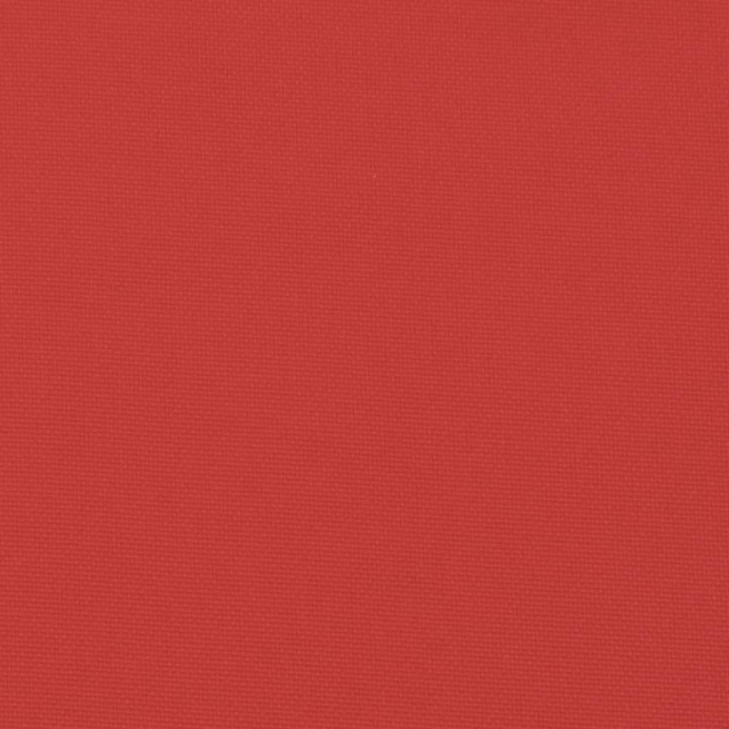 Two red Oxford fabric cushions for highback chairs, water-resistant and plush.
