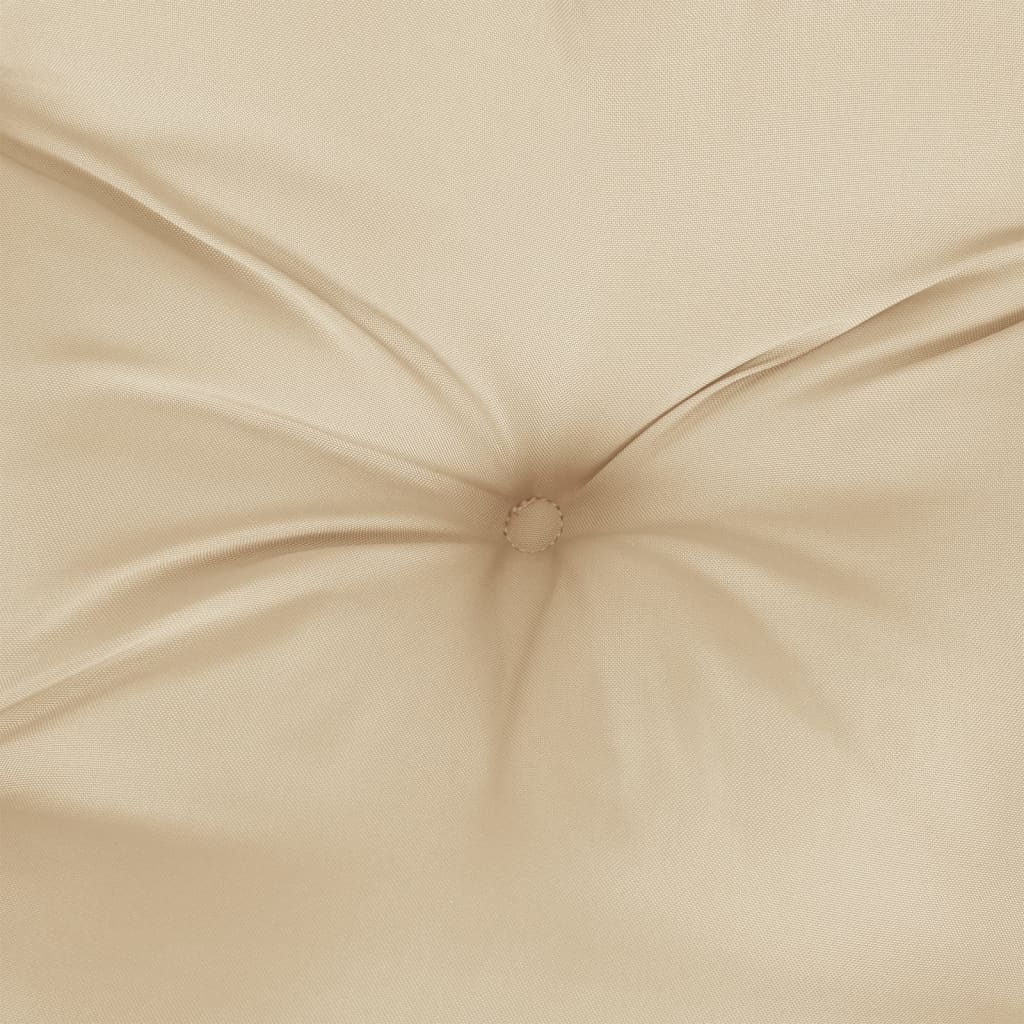 Beige Oxford fabric lowback chair cushions, soft and water-resistant, with non-slip straps.