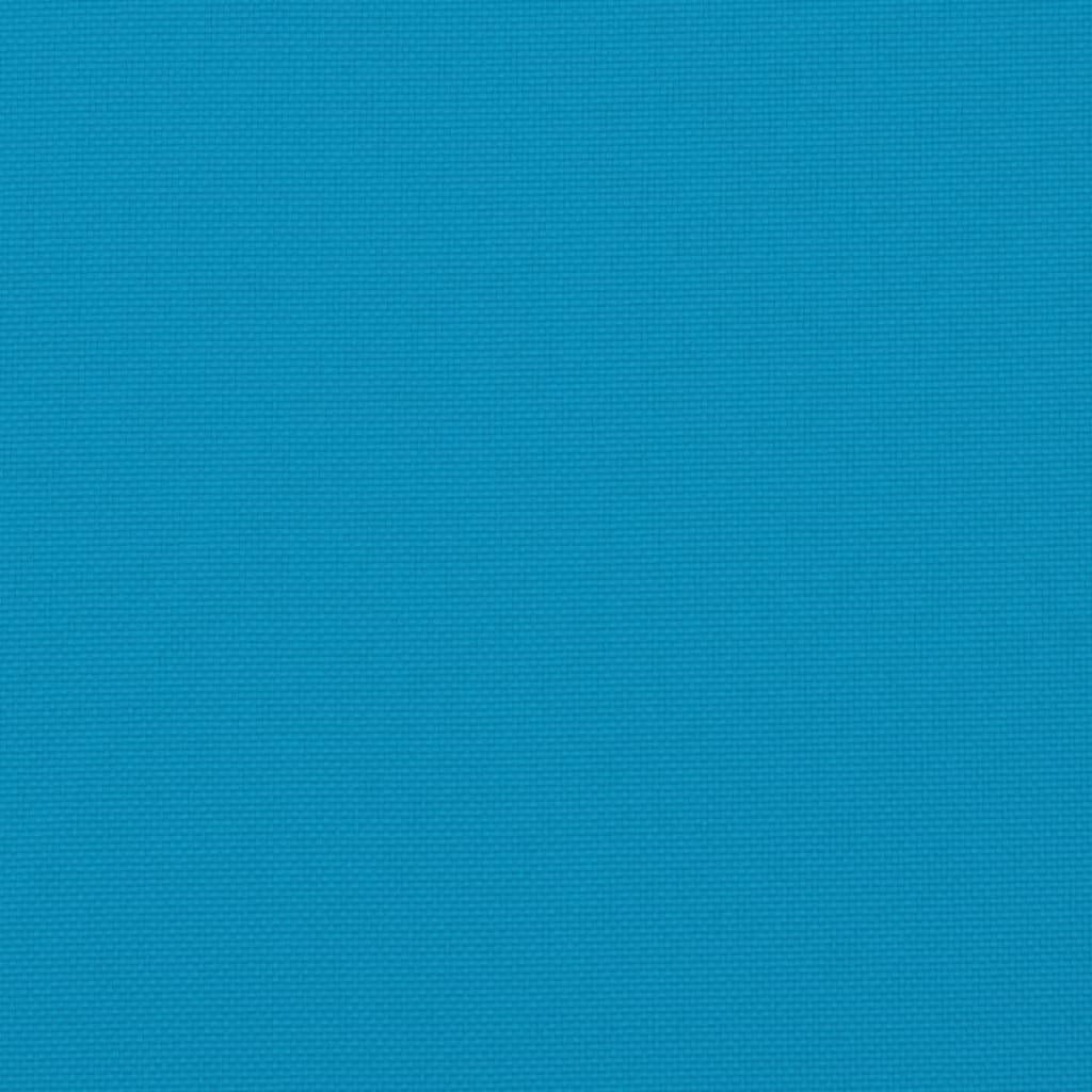 Four light blue Oxford fabric cushions for lowback chairs, in a pack of four.