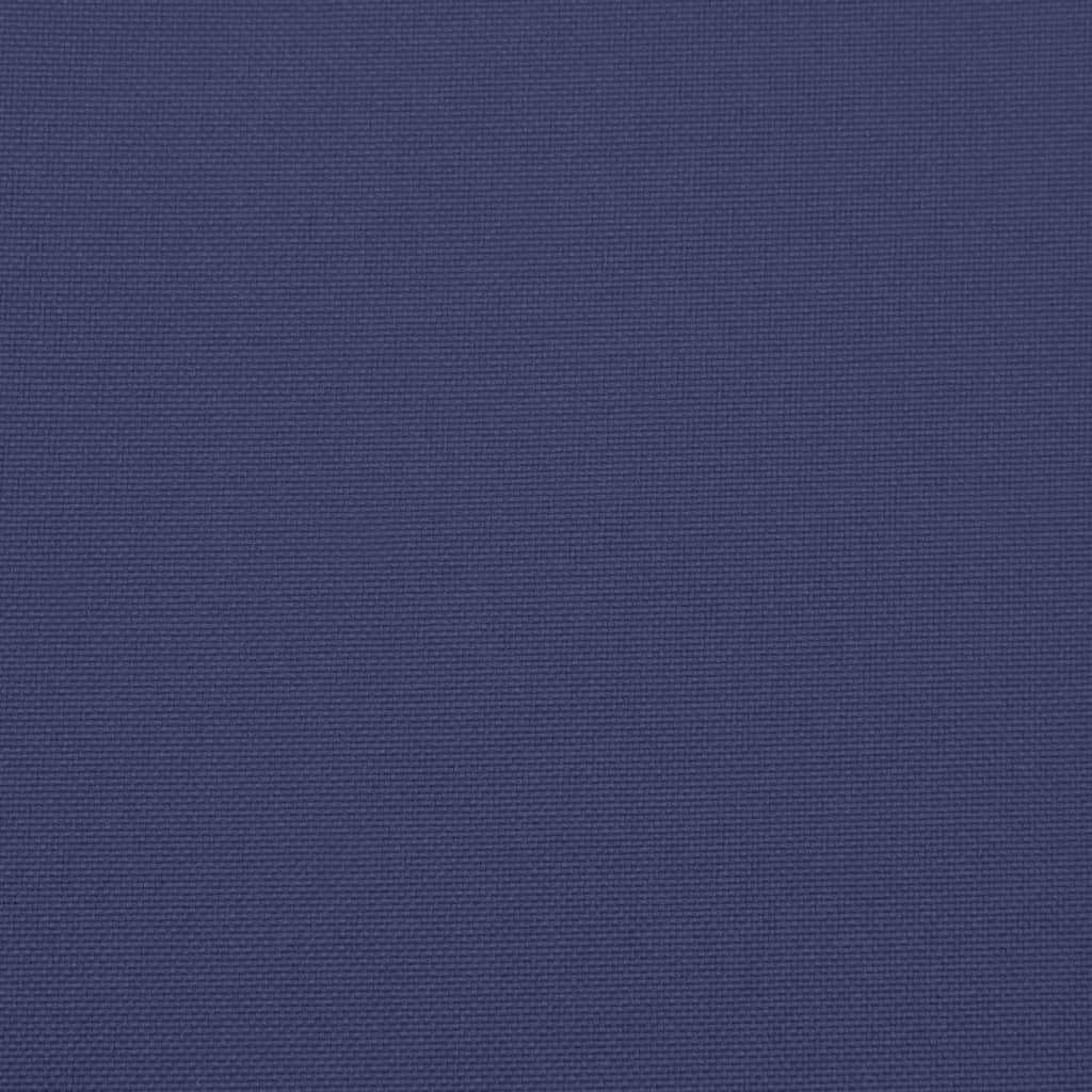 Navy blue sun lounger cushion made of durable Oxford fabric for indoor or outdoor use.