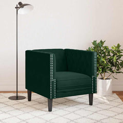 Chesterfield Sofa Chair Dark Green