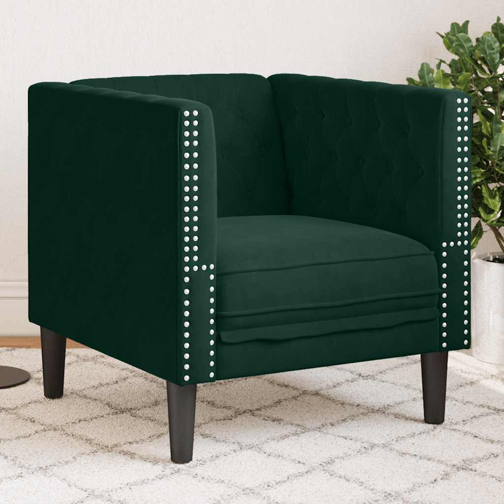 Chesterfield Sofa Chair Dark Green