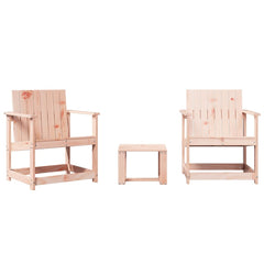 Garden Lounge Set Natural Wood Solid Douglas Fir wood Medium