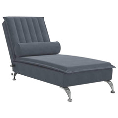 Massage Chaise Lounge Dark Grey
