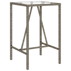 Outdoor Bar Table Grey, Black