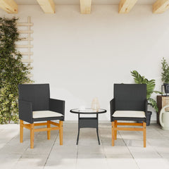 Garden Chair Black PE rattan Standard size fits adults